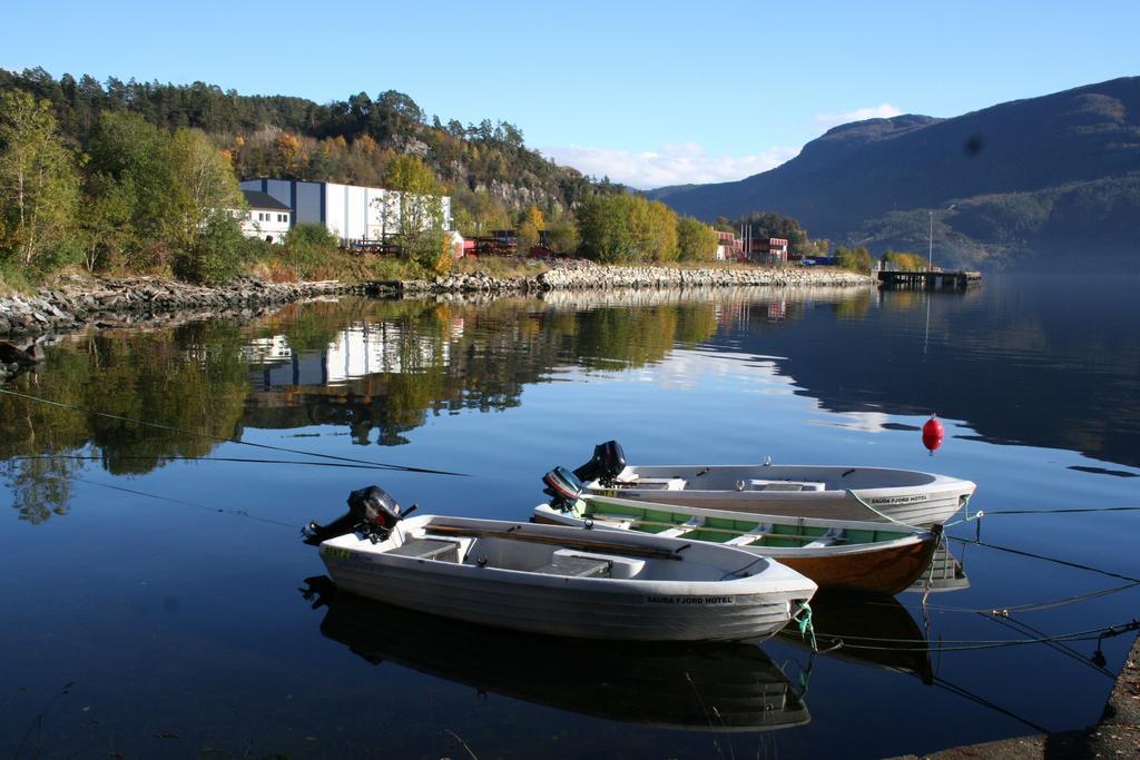Sauda Fjord Camping Saudasjoen Bagian luar foto